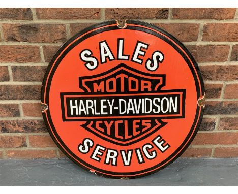 Enamel Circular Harley-Davidson Motor Cycles SignMake: Contact AuctioneerModel: Contact AuctioneerYear: 0Mileage: 0VIN: Conta