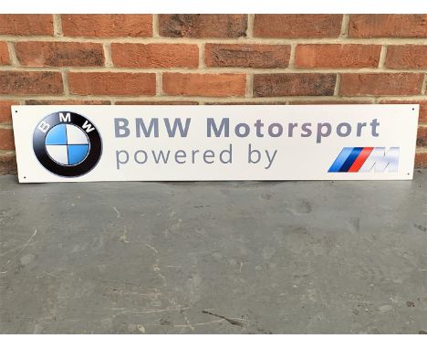 Metal BMW Motorsport SignMake: Contact AuctioneerModel: Contact AuctioneerYear: 0Mileage: 0VIN: Contact AuctioneerConfigurati