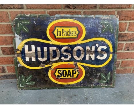 Enamel Hudsons Soap Sign A/FMake: Contact AuctioneerModel: Contact AuctioneerYear: 0Mileage: 0VIN: Contact AuctioneerConfigur