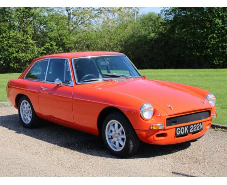 1975 MG B GT Make: MG Model: B GT Year: 1975Mileage: 3785VIN: GHD5368895GConfiguration: Right Hand DriveRegistration: GOK222N