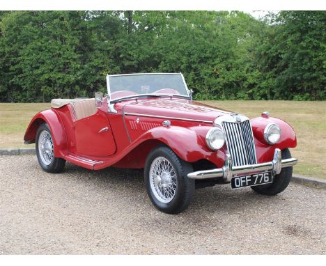 1953 MG TF Make: MG Model: TFYear: 1953Mileage: 2916VIN: HDA46795Configuration: Right Hand DriveRegistration: OFF776Transmiss