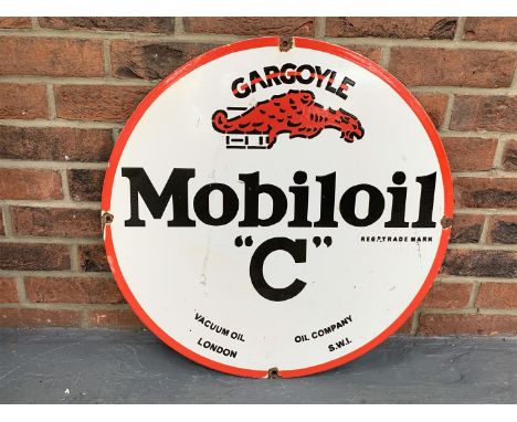 Enamel Circular Gargoyle Mobiloil SignMake: Contact AuctioneerModel: Contact AuctioneerYear: 0Mileage: 0VIN: Contact Auctione