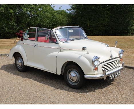 1966 Morris Minor 1000 ConvertibleMake: Morris Minor Model: 1000 Convertible Year: 1966Mileage: 17000VIN: MATSD1146324Configu