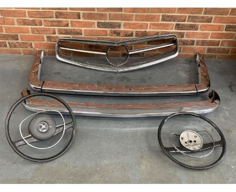 Mercedes SL Grille, Two Steering Wheels &amp; Two Triumph BumpersMake: Contact AuctioneerModel: Contact AuctioneerYear: 0Mile