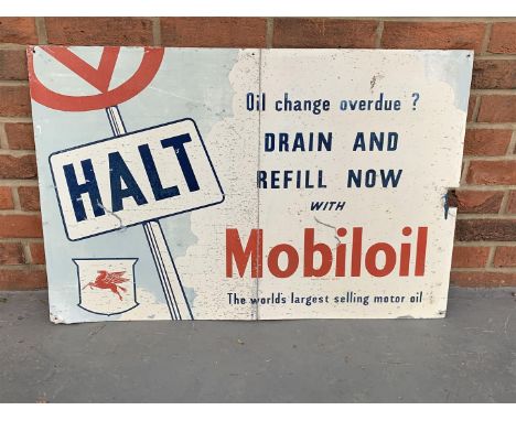 Aluminium Halt" Mobiloil Sign"Make: Contact AuctioneerModel: Contact AuctioneerYear: 0Mileage: 0VIN: Contact AuctioneerConfig