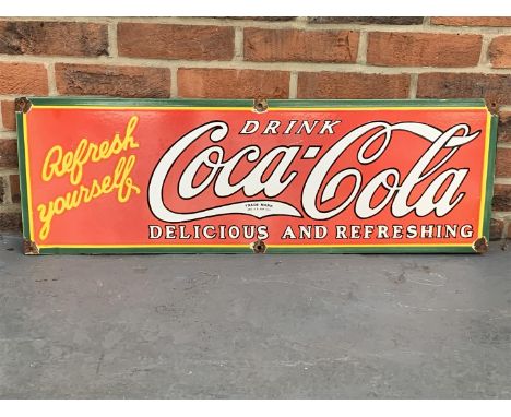 Enamel Coca-Cola SignMake: Contact AuctioneerModel: Contact AuctioneerYear: 0Mileage: 0VIN: Contact AuctioneerConfiguration: 