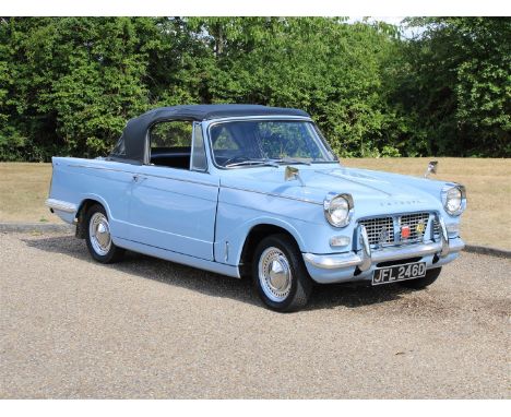 1966 Triumph Herald ConvertibleMake: Triumph Model: Herald Year: 1966Mileage: 44700VIN: GA221915CVConfiguration: Right Hand D
