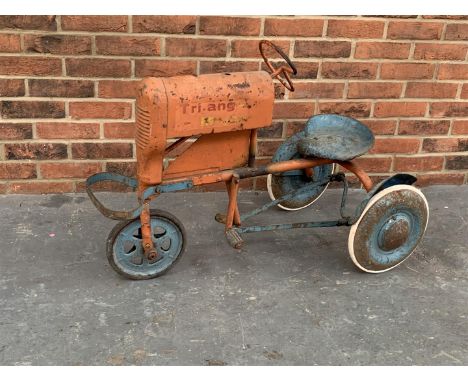 Vintage Tri‑Ang "Major" Child's Pedal TractorThe buyers premium for automobilia items, including registration numbers is 15% 