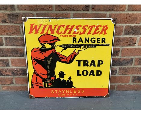 Enamel Winchester Ranger Trap Load SignMake: Contact AuctioneerModel: Contact AuctioneerYear: 0Mileage: 0VIN: Contact Auction