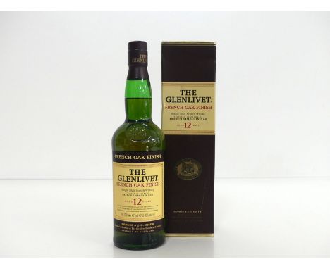 1 70-cl bt Glenlivet 12YO French Oak Finish Single Malt Scotch Whisky 40% oc