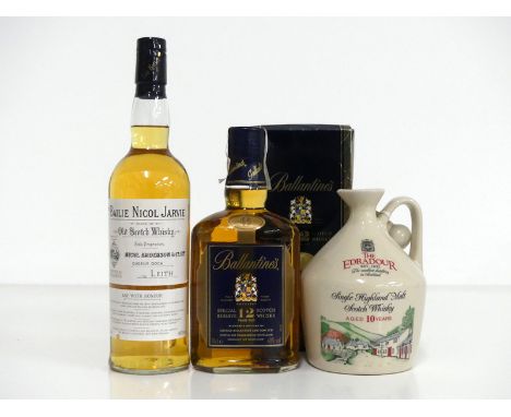 1 70-cl The Bailie Nicol Jarvie Blend of Old Scotch Whisky 40% 1 70-cl Ballantine's 12YO Special Reserve Scotch Whisky 40%  o
