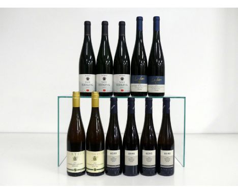 3 bts The Society's Saar Riesling (Reichsgraf Von Kesseltatt) 2001 2 bts Ernst Loosen Ürziger Würzgarten Riesling 2002 M &amp