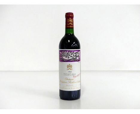 1 bt Ch. Mouton-Rothschild 1988 Pauillac, 1er Cru Classé, vts, K. Haring Label