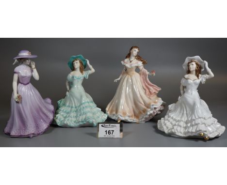 Four Royal Worcester bone china figurines, Les Petites to include Kate, Anne, Janet, and Juliette. (4)(B.P. 21% + VAT) 