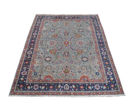 A TABRIZ CARPETMADE BY ORDER OF HIS EXCELLENCY MESKARZADEH approximately 450 x 335cm Condition Report: Some minor wear but ca