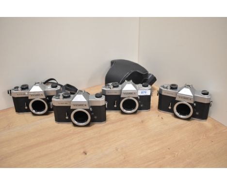 Four Yashica TL Electro camera bodies