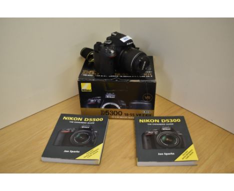 A Nikon D5300 camera boxed with booklet. Cameras not checked for functionallity. comes with battery and charging cable.
Appea