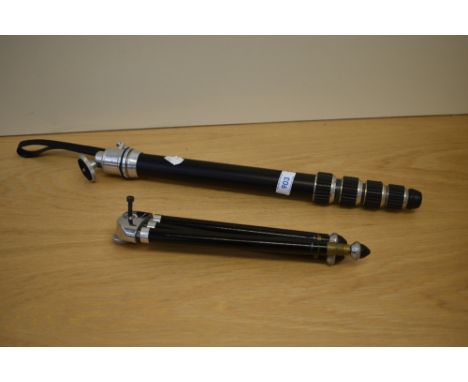 A Monopod and a small tripod