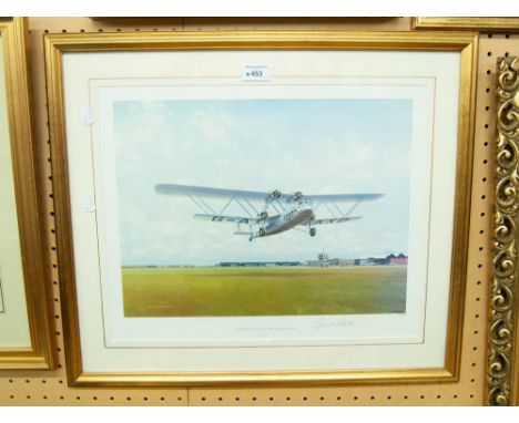GERALD COULTON  ARTIST SIGNED LIMITED EDITION COLOUR PRINT 'CROYDON DEPARTURE THE GOLDEN YEARS'  SIGNED AND NUMBERED IN PENCI