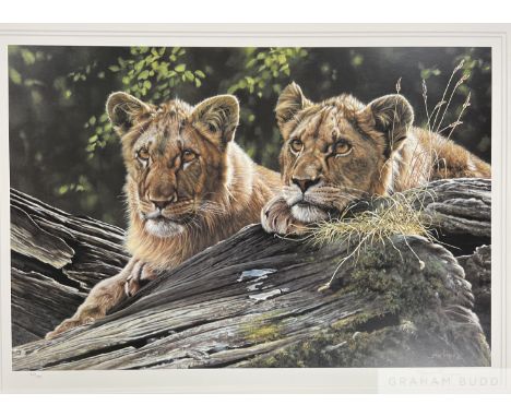Steve Burgess (British b.1960) 'The Young Pretenders', 2002
Signed and numbered lithograph on paper.
Measures 44 by 66cm imag