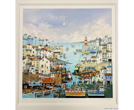 Nick Potter (British b.1959) 'A Sunny Sunday Harbour' 2010
Signed Limited edition offset lithograph on paper from 95
Measures