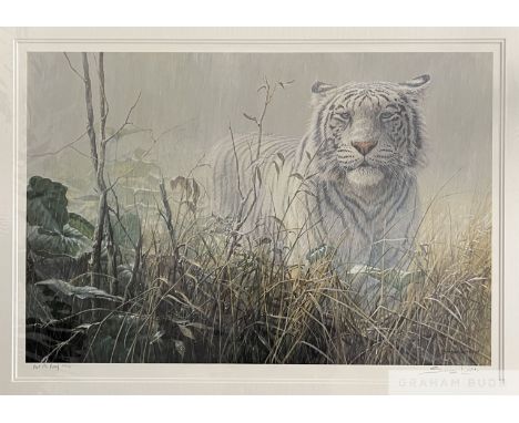 John Seerey-Lester (British 1945 - 2020) 'Monsoon - White Tiger' 1991
Signed limited edition offset lithograph Artist Proof 6