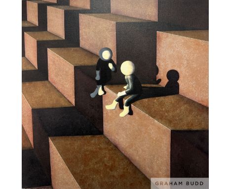 Mark Grieves (British b.1971) 'Words of Wisdom' Limited edition giclee on canvas board. Signed and numbered 39 of 95 Measures