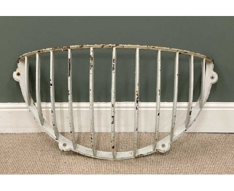 VINTAGE LIVESTOCK FEEDER in cast iron, 50 (h) x 100 (w) x 33cms (d)Provenance: private collection Wirral