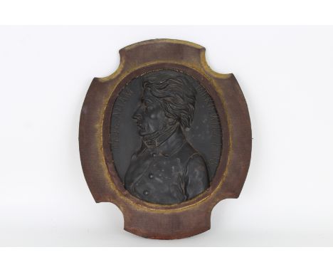 Framed Bronze Bust, Adam Mickiewicz.
