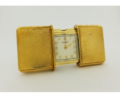 18k Gold Art Deco Cartier Movado Ermeto Pocket Watch. A rare and fascinating item from the Art Deco era, this Movado for Cart