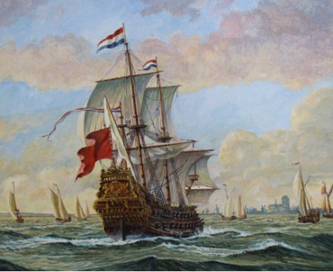 Brian Sanders (British, B. 1937) "Brederode" Signed lower right. Original Oil painting on Masonite. Provenance: Collection of