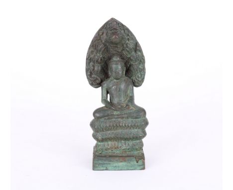 Antique Bronze Seated Tibetan Figure. Provenance: Richard Swann (Orlando, Florida) Estate. Height: 5 in.