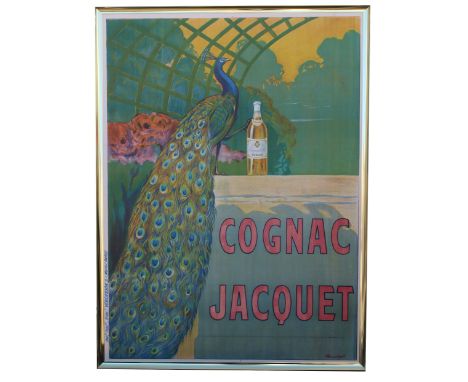 Camille Bouchet (19th/20th Century) Cognac Jacquet, Lithograph poster, Printed &amp; published: P. Vercasson, Paris. Overall 