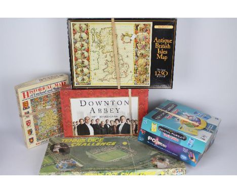 Waddingtons, Hasbro, MS, Other - An assortment of six vintage and modern board games / puzzles., including Downton Abbey; Poi