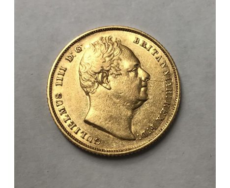 William IV 1831 Sovereign, first bust.  Condition, slight wear and scratches to surface. 