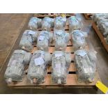 (12x) Sumoto EP.NA 1 HP 3PH Induction Motors, 1740 RPM, 4-Pole w/ SM-Cyclo 20:1 Gear Boxes @ 8.75 Rp