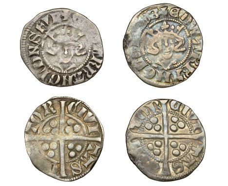 Edward II (1307-1327), Pennies (2), both Canterbury, class 11a2, reads edwar r’, 1.39g/6h (SCBI North 789, this coin; N 1060/