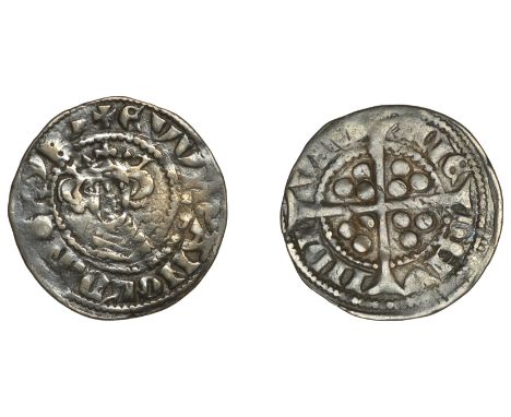 Edward I (1272-1307), Penny, class 9c, Bury St Edmunds, unusual portrait, reads ew for edw, rev. h for m, unbarred n, 1.44g/1