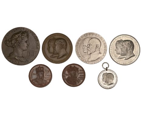 Edward VII, Coronation, 1902, medals (3), in plated bronze by G. Frampton for The Mint, Birmingham, all 51mm (C & W 4435A.12;