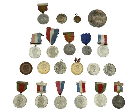 Edward VII, Coronation, 1902, Corporation of Reading, a silver medal by E. Fuchs for Elkington, 63mm (C & W 4205DD.2); togeth