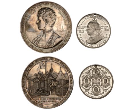 Victoria, Diamond Jubilee, 1897, a white metal medal by F. Bowcher for Spink, 38mm; Princess of Wales’ Private Military Hospi