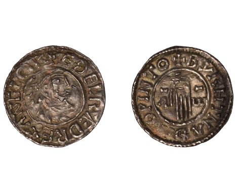 Æthelred II (978-1016), Penny, First Hand type, Winchester, Beorhtnoth, byrhtnad mo pinto, hand with curved cuff, 1.51g/6h (B