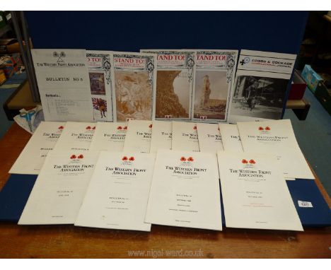 A good quantity of "The Western Front Association" Bulletins mainly from the 1990's and four "Stand To!'' journals, April '96