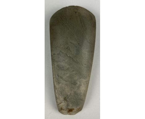 A VERY LARGE AND FINE NEOLITHIC AXE PROBABLY LANGDALE TUFF, LAKE DISTRICTBritish origin.London private collection.15.5cm x 6.