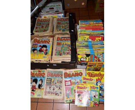 A COLLECTION OF THE BEANO COMICS, all date from 1980's and 1990's, condition ranges from good to poor, with various Panini an