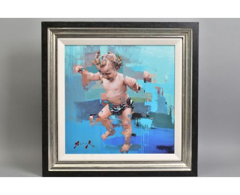 CHRSITIAN HOOK (BRITISH 1971) 'PASOS', a limited edition print 21/195 of a small child, signed bottom left with certificate, 