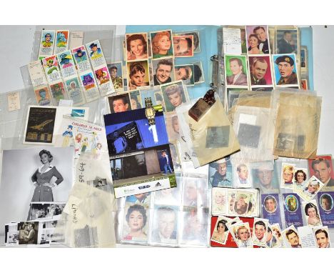 A QUANTITY OF EPHEMERA, to include assorted Carry On film publicity photographs and negatives, autographs to include Brian Cl