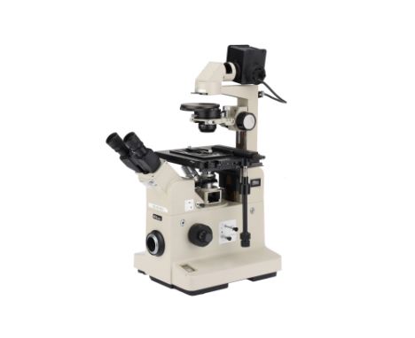 Nikon Diaphot Phase Contrast DIC Microscope & 4 x Objectives, ikon Diaphot Binocular microscope set up as phase DIC with the 
