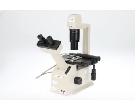 Nikon TMS Inverted Binocular Microscope, Nikon TMS Inverted Binocular Microscope, with Nikon PH2 DL 20x objective, Nikon E 4x