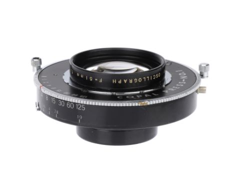 A J. H. Dallmeyer Oscillograph f/1.9 51mm Lens, black, serial no. 715990, body, VG-E, shutter working, elements, VG, some lig